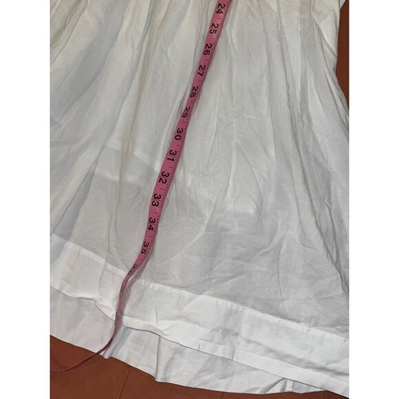 COS White Short-Sleeve Button-Up Cotton Mid Length Dress Women's Size XS - Picture 6 of 9